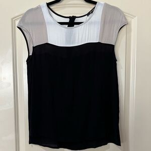 ANTHROPOLOGIE ELLA MOSS Short Blouse White Black Women’s XS